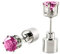 Generico Carini Gioielli luminosi a LED Orecchini luminosi Orecchini Bar Discoteca KTV Gioielli luminosi adatti per accessori per feste di Festival di di danza Gioielli Di Valenza (Pink, One Size)