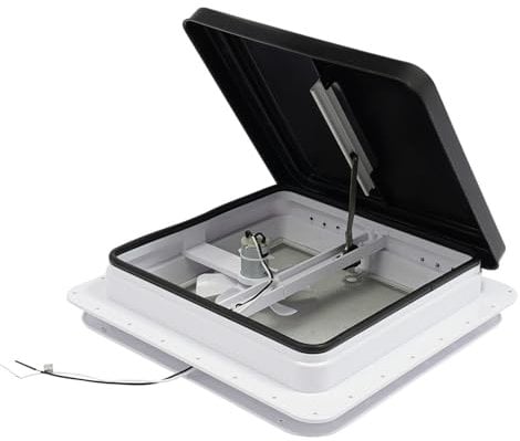 Dachfenster Vent 40x40 cm Dachluke Wohnwagen Zwangsbelüftung Dachfenster Caravan Geschlossen Dachfenster für Wohnwagen, Wohnmobil, Caravan