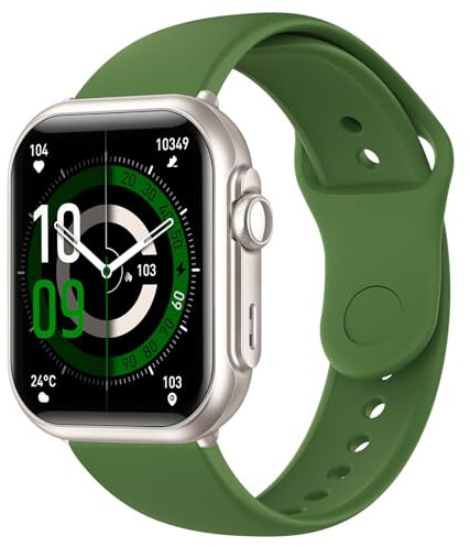 BANLVS Smartwatch Herren Damen mit 1000mAh Akku, 100 Tage Ultralange Standby, 1,83’’ Fitness Tracker mit Telefonfunktion Herzfrequenz Schalf SpO2, 120+ Sportmodi 5ATM Schrittzähler Android iOS