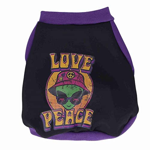 Warm Dog Sweater with Alien Print - Hundepullover Fleece, Mittelgroße Hunde, Bequeme & Atmungsaktive Hunde-Jacke, Pflegeleicht, & Winter, Soft Material