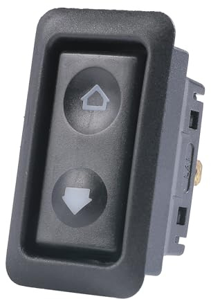 Xibao Auto Fensterheber Schalter Tasten Reparatur,6 Pins 12/24V SPST Fensterheber Schaltelement,Elektrischer Fenster Schalterabdeckung