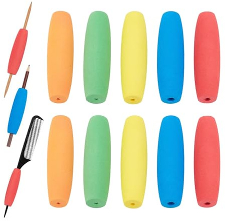 Schaumstoff-Griffe, Häkelnadeln, ergonomischer weicher Griff für ältere Menschen, Küche, Kochen, Bleistift, Handwerk, Zahnbürste, Essen