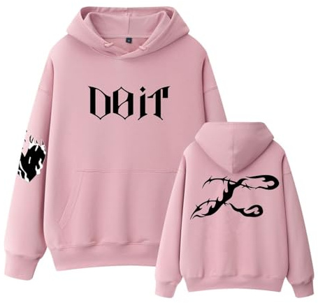 MURQ DO IT Album Baumwoll-Hoodie 2026 Support Bedruckte Merch-Sweatshirt-Shirts(Pink,S)