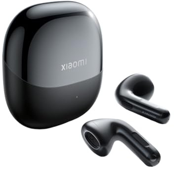 XIAOMI Buds 6, Cuffie Bluetooth, Cancellazione rumore 3 mic, Nero | Harman AudioEFX, driver triplo magnetico, suono personalizzato app, Apple Find My e Google Find Hub