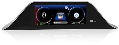 Fiakaon écran LCD du Tableau de Bord de la Voiture Convient au modèle Y/3, écran LCD Tactile, Affichage tête Haute avec Carplay et Android Auto(with Camera)