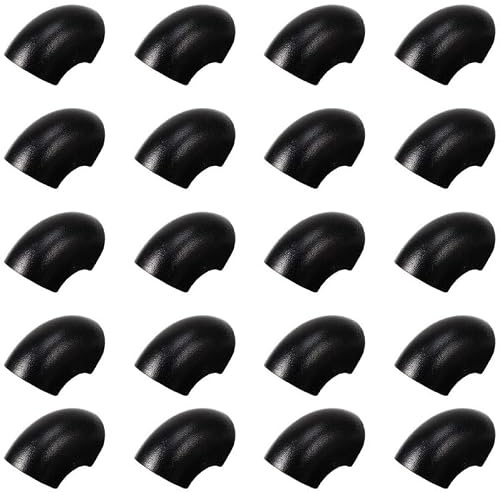 Amosfun 20 Patins pour Meubles Embouts Pieds De Chaise en Forme De U Couvre Pied De Chaise en Caoutchouc Noir pour Pieds De Table en Fer Forgé Protection du Sol À La Maison dans Le Bureau