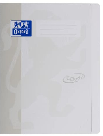 Oxford Schnellhefter A4, fester Karton, Soft Touch-Oberfläche, weiss