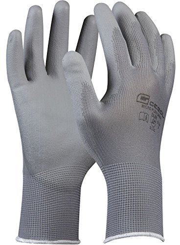 Arbeitshandschuh MICRO FLEX | Größe 6 (xS) | grau | Feinstrick mit PU-Beschichtung | 1 Paar