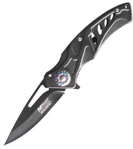 RKS DIFFUSION Couteau Pliant Black Edition MT-A917BK Mtech USA Couteau de Poche Camping