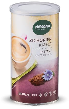 Naturata Zichorien-Kaffee Bio, Instant, Dose 110g | Koffeinfreier Instant | vegan, bio & glutenfrei | Idealer Ersatz | Demeter Qualität | Hergestellt in der Schweiz | Löslicher