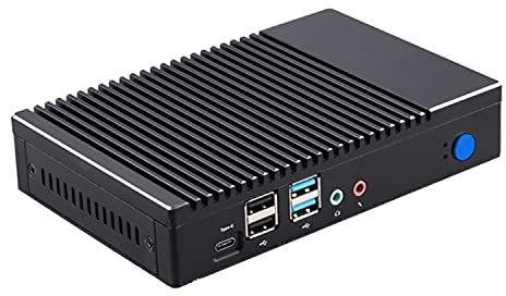 HUNSN Fanless Mini PC, Desktop Computer, Windows 11 Pro Or Linux Ubuntu, Quad Core AMD A6 1450, BH05a, PXE, WOL, Vmware, Citrix Supported, VGA, HDMI, LAN, Type-C, Vesa Mount, 8G RAM, 128G SSD
