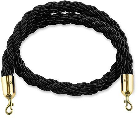 Flexibarrier Cordon d'arrêt, standard, 1,5 m, cordon (rouge, noir) (noir/doré)