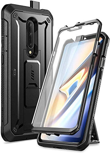 SUPCASE Unicorn Beetle Pro Series Schutzhülle für OnePlus 7 Pro, robust, mit Ständer, mit integriertem Displayschutz, Schwarz