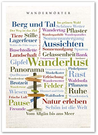 Poster Wanderwörter DIN A4