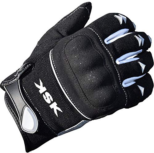 KSK Motocross-Handschuhe Schwarz – Zugelassen nach EN 13594:2016 – Größe XXL (22-23cm) – Handflächenverstärkung