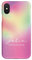 Tirita Personalised Phone Case Cover Compatible with iPhone Xr - Tie Dye Neon Name [08 - Nacreous Pink Pearl]