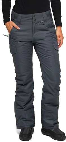 Arctix Isolierte Cargohose für Damen, Schneesport-Hose, Leises Grau, 3X/33 Inseam