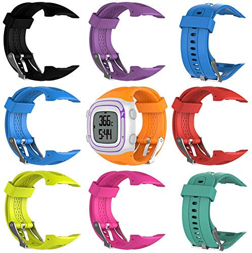 Ersatzarmband, Verstellbares Armband aus weichem Silikon als Ersatz mit Werkzeug Garmin Forerunner 10/Forerunner 15 GPS Running Watch(Männlicher Stil)
