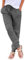 Hose Damen Sommer Casual Baumwolle Leinen Stoffhose Einfarbig Freizeithose Stretch Leicht Leinenhose Straight Leg Hose und Taschen (Z dunkelgrau, L)