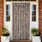 MOONAIRY Moustiquaire Beige et Marron Clair 90x220 cm Chenille Rideau à Mouches