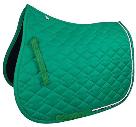 York Schabracke Avril Vielseitigkeitsschabracke Sattelpad Pferdeschabracke (Pepper Green)