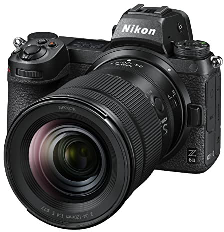 Nikon Z6II +24/120 f/4 S Fotocamera Mirrorless Full Frame, CMOS FX da 24.5 MP, 273 Punti AF, Mirino OLED da 3.690k Punti Quad VGA, 4K, LCD 3.2, Nero, [Nital Card: 4 Anni di Garanzia]