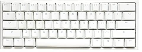 Ducky One 2 Pro Mini White Edition Gaming Tastatur, RGB LED - Kailh Red (US)