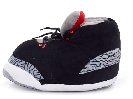 EXIGENT Extra Bottom Cushion Sneaker Slippers Kicks Shoes Adult | Men and Women | One Size Fits Most Christmas Summer Black