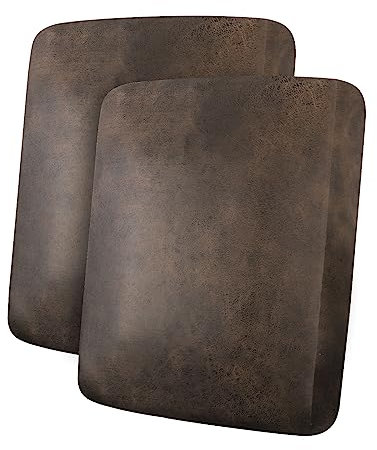 ANARACHON Couchkissenüberzüge in Lederoptik, Sofasitzbezüge, Sets, Möbelschutz für Sektionssessel, Zweisitzer, Haustiere, Kinder, Stretch-Spandex-Stoff (2 Kissen, Sofa, braun)