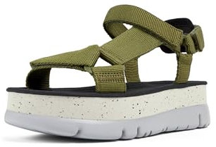 Camper Women's Oruga Up K200851 Sandal, Medium Green 020, 42 EU