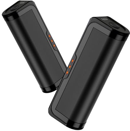 Jonwall Rechargeable Hand Warmers 2 Pack, Electric Portable Hand Warmer Reusable USB Pocket Warmer with 3 Levels Heat, Battery Powered Hand Heater for Camping Golf, Warm Gift for Women Men Black