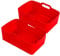 Siliz Ninja Air Fryer Liners for Ninja/Tower Dual Air Fryer | 2 Pack 2X Red Silicone Air Fryer Liner | Reusable Air Fryer Silicone Liner for Ninja Air Fryer Accessories for Cooking
