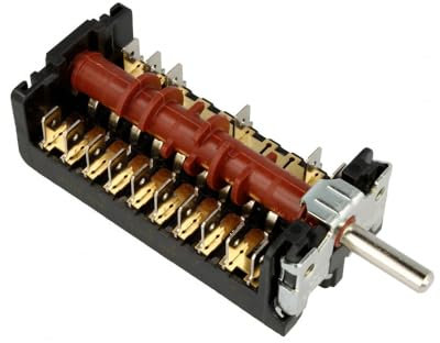 JCSPARES® - Commutatore Selettore Manopola Cottura 8+0 Posizioni 890807K - 890903K Per Forno Compatibile Con Tecnogas