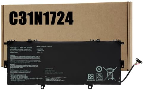 BLESYS C31N1724 Batteria per Asus Zenbook 13 UX331U-NEG103T UX331FAL-EG075T PC portatili 0B200-02760400 Li-Polymer 11,55V 50Wh