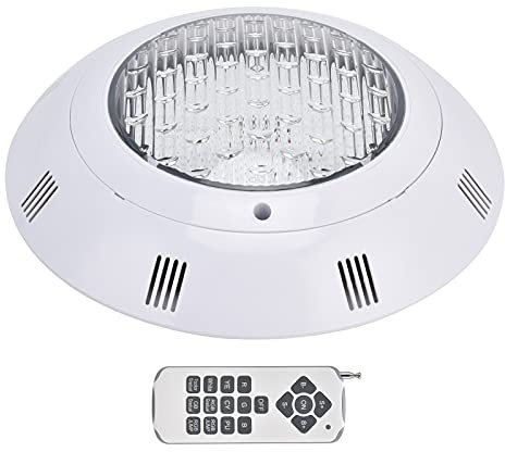 Qcwwy Wasserdichte LED-Poolleuchte mit Fernbedienung für Unterwasserbeleuchtung im Hotel/Aquarium (35 W)