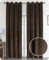 BEAUTEX Velvet Blackout Curtain with Eyelets 140 x 145 cm (Width 140 cm, Height 145 cm, Brown)