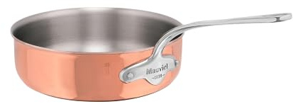 Mauviel M'6 S Sauteuse avec poignée en fonte d'acier inoxydable, 1,5 l