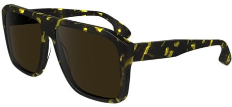 Victoria Beckham Damen Vb671s Sonnenbrille, Schwarz, Gelb, Havanna