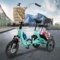 14 Zoll Dreirad für Erwachsene, Dreirad Fahrrad 3 Räder Lastenfahrrad, Tricycle for Adults Klappbar 3 Rad Fahrrad für Erwachsene & Kinder mit Einkaufskorb & Rückenlehne (grün)