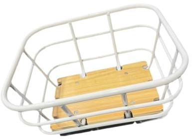 Ronyme Fahrrad-Vorderkorb, Fahrradträger, Korbdekoration, Fahrradgepäckträger, Fahrrad-Aufbewahrungskorb für Park, Radfahren, Garten, Reithof
