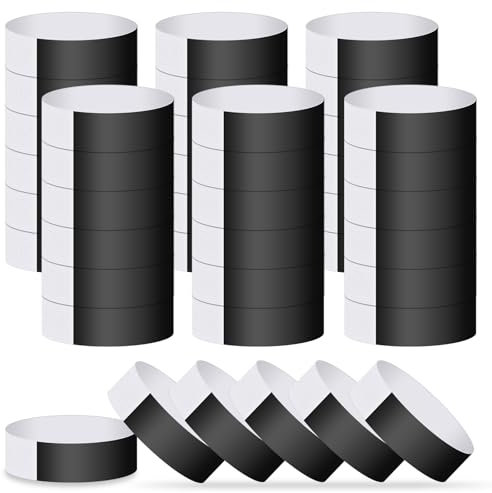 ASTARON Eintrittsbänder 400 Stück, Einlassbänder für Events, Wasserdichte Festival Handgelenkband, Schwarz Event Handgelenkband Party Handgelenkband für Event-Clubs Leichte Konzert-Handgelenkband