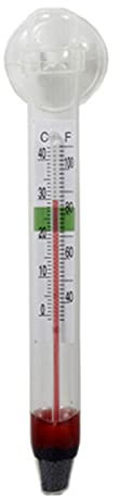 Precise Aquarium Thermometer Glass Fish for Thermometer with Suction Cup for Water Temperature Measurin