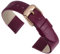QUARKZMAN Bracelet de Montre en Cuir Véritable à Dégagement Rapide Violet de 20 mm de Largeur Plat et Fin Bracelet Montre Connectée en Cuir avec Boucle en Or Rose pour Hommes et Femmes
