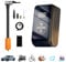 Car Tyre Inflator Air Compressor, Electric Car Tyre Pump 4000Mah 12V, 150 PSI Portable Tyre Inflator with LED Light & 4 Nozzle, Rechargeable, Motorcycle, Bike, Balls, Hose 30cm