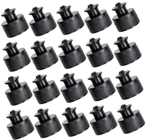 BESPORTBLE 60 STK Sport-wasserflaschenverschluss Versiegelte Flaschenverschlüsse Flair-Flasche Flüssig Wasserflaschenhalter -wasserflasche Massensaft Kappen Zubehör Deckel TMB Black