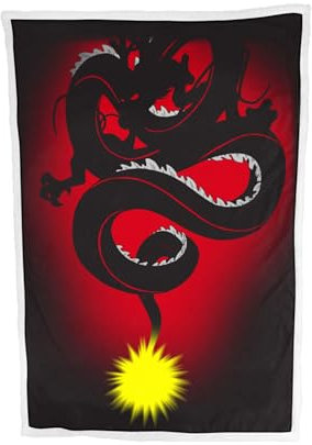 HÔMADICT Sherpa-Decke Dragon Ball Z – 100 x 150 cm – Fleecedecke weich & warm – Shenron – hohe & Bequeme Qualität – offizielles Lizenzprodukt