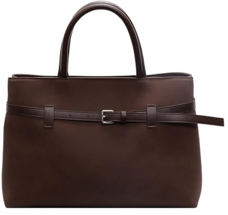 TIAASTAP Suede Tote Bag Damen Braun Wildleder Tasche Beuteltasche Suede Bag Damen-Henkeltaschen Vintage Bags for Women Shopper Tasche Damen Groß Handtaschen für die Schule