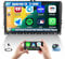 2+64GB Autoradio Pour VW Passat Golf MK5 MK6 Jetta T5 EOS Polo TOU Ran Seat Sharan Avec Carplay Android Auto, 9 écran Tactile Radio Avec Bluetooth WiFi GPS FM/RDS EQ SWC+caméra de recul