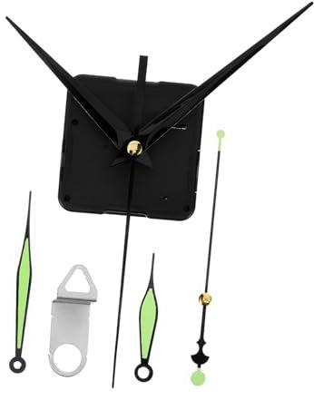 jojofuny Silent Movement Uhrwerk Set Für DIY Wanduhr Mit Metall Zeigern Geräuschloser Mechanismus 5.5X5.5X3.0Cm Für Reparatur Und Bastelprojekte