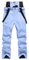 Topassion Skihose Damen Herren,Thermo Snowboardhose,Winterhose Winddicht Softshell Schneehose,Unisex Hiking Skibekleidung,Outdoorhose mit Schultergurt Wasserdicht,Baggy Ski Latzhose(Light Blue,M)